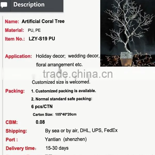 High Quality Wedding Centerpieces Wedding Table Tree Centerpieces Dry Tree Branch Wholesale photo-2
