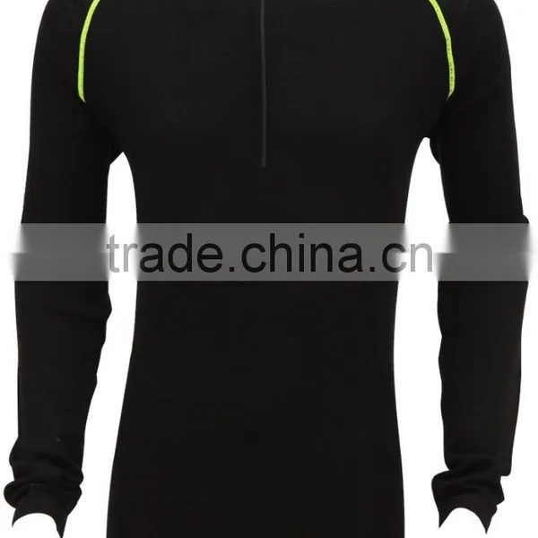 Merino Wool Long Sleeve Zip Top Underwear photo-3