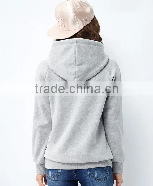 Female Money Hemp Grey Sets Basic Hooded Fleece photo-3