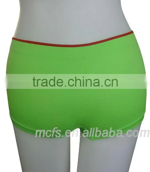 Green Cartoon Printing Women Boxers Underwear Seamless Ladie's Boxer Shorts Panty photo-2