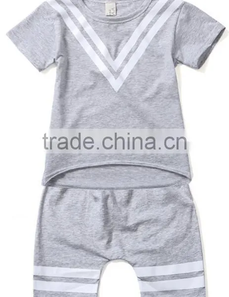 Wholesale Fashion High Quality Cute Print Girls' Clothing Set Children Summer Clothes Set photo-4