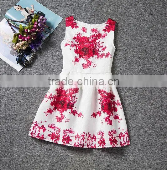2015 New Design Ruffle Chiffon Flower Girl Dress photo-2