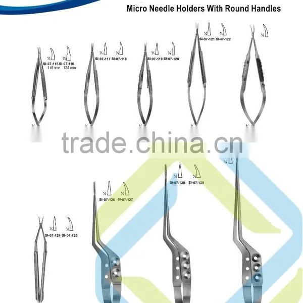 91 Micro Needle Holders With Round Handles