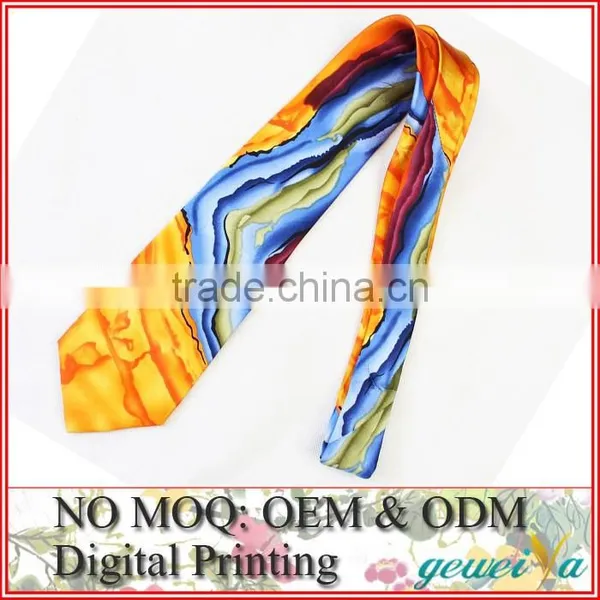 Custom Digital Printing 100% Silk Fabric For Tie