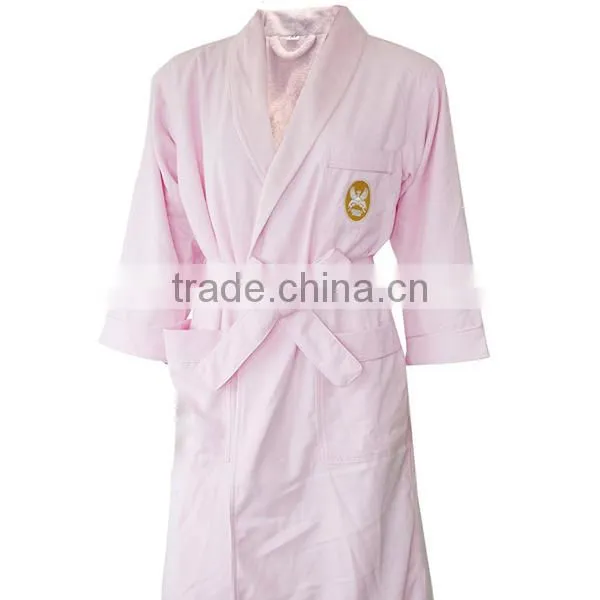 Hotel 100% Cotton Kimono Collar Velour Waffle Bathrobe photo-3