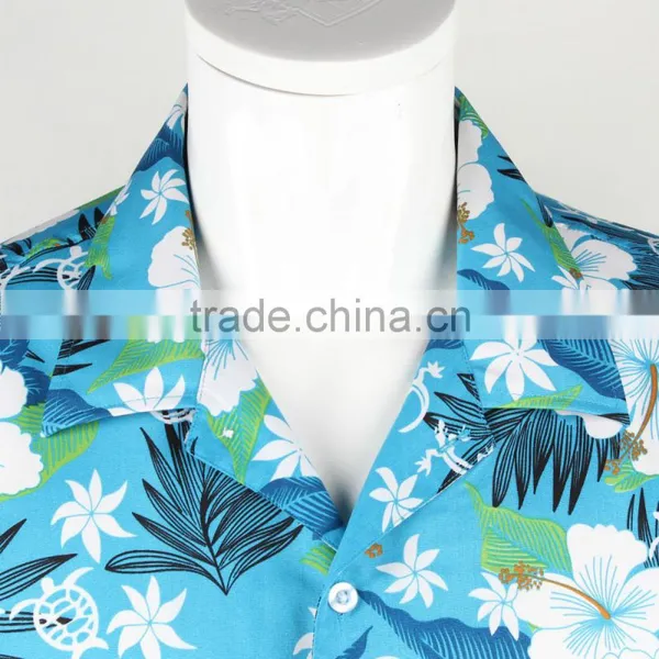 Mens Beach Wear Printed Aloha Hawaiian Shirts Cheap photo-2