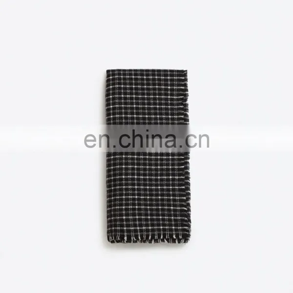 Ladies And American Street Fashion Classic Warm Lengthened Plaid Scarf photo-3