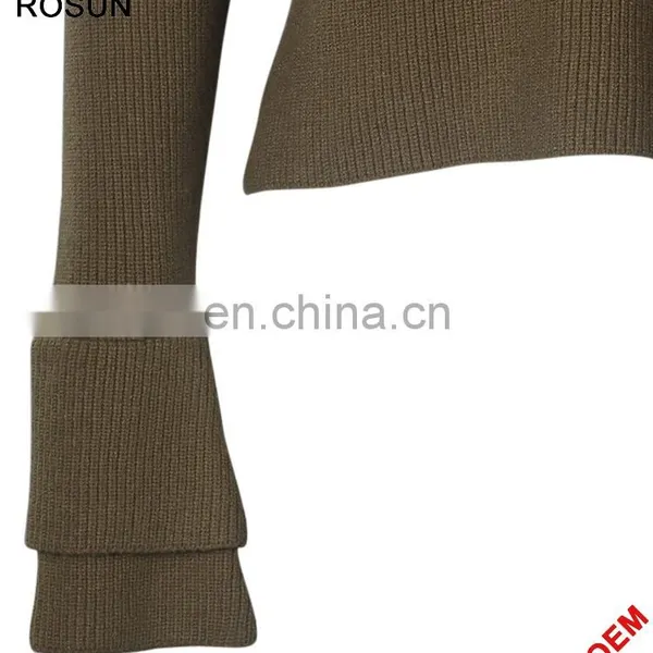 High Neck Knit Wear Girl Sweater photo-5