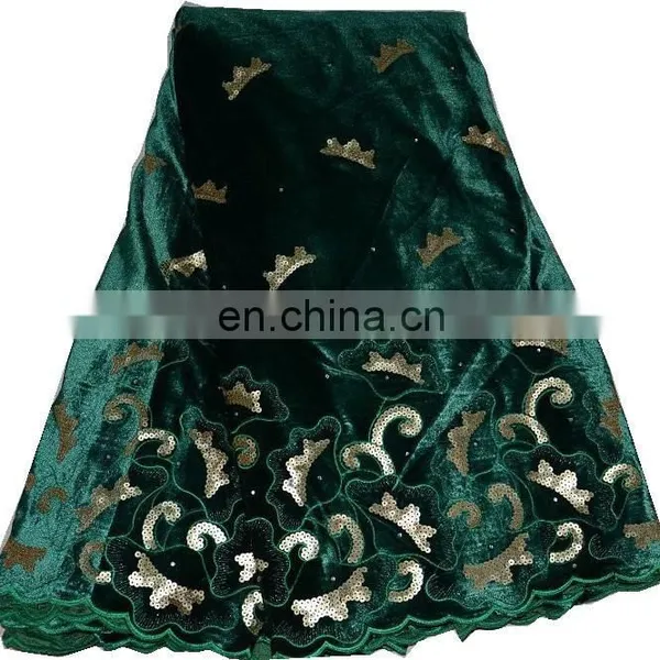 New Arrival Beautiful Embroidery African George Fabric(PVG14001) George Lace With Sequins photo-3