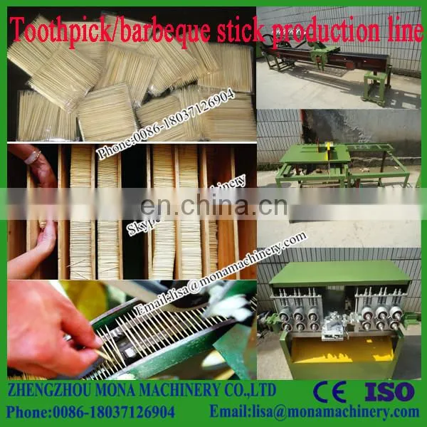 Making Machine Bamboo Toothpick Brazil/bamboo Stick Toothpick Production Machine/BBQ Kebab Stick Forming Machine photo-3