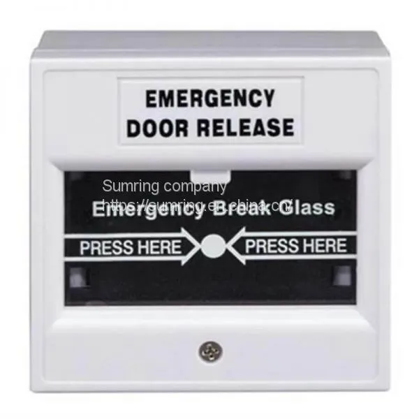Fire Alarm Button Fire Alarm Glass Break Switch for Normally Closed Evacuation Door Control Alarm System photo-2
