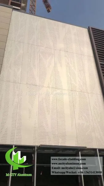 Factory Price 2.5mm Aluminum Facade Perforated Panel Metal Cladding Panel Supplier in Foshan, China photo-3