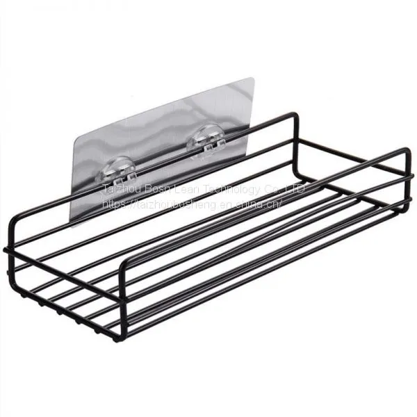 Japanese-style Wrought Iron Wall-mounted Racks Bathroom/kitchen Storage Rack Storage Shelf Shower photo-2