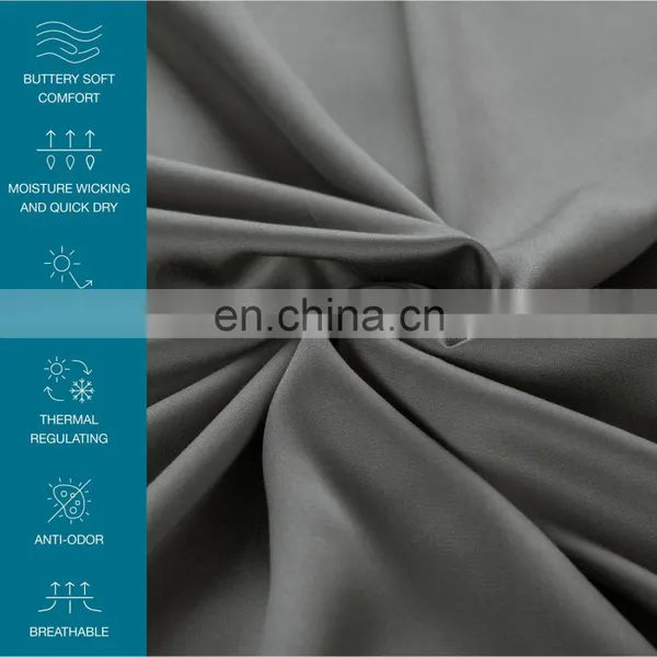 Naturelife Breathable 100% Bamboo Sheets Queen Size Cooling Sheets Super Soft Hypoallergenic Deep Pocket Bed Sheets photo-6