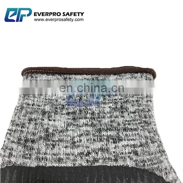 Gray Nylon Lunar Foam Nitrile Palm Dip Gloves On Salt Pepper photo-2