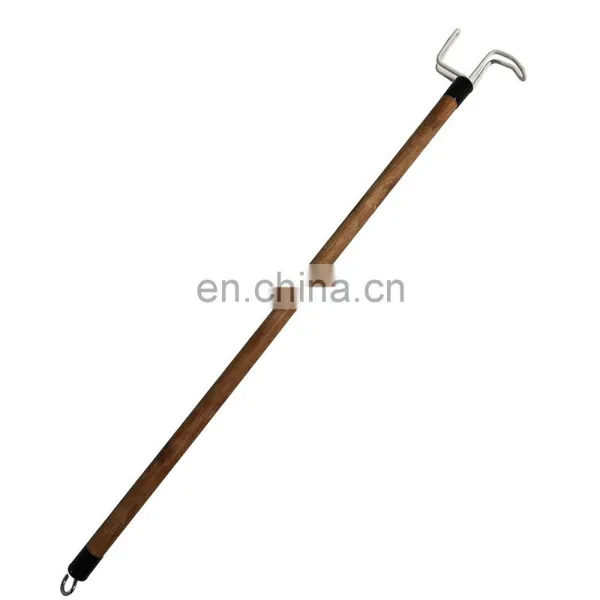 Two-sided Wooden Living Wearing Aid Dressing Stick for Elderly or Disabled People
