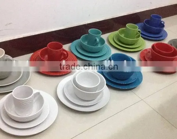 2016 STOCKED C GRADE STONEWARE DINNER SET VERY LOW PRICE