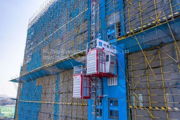 Sc200/200 Construction Elevator 2t/2t Double Cages Building Hoist photo-5