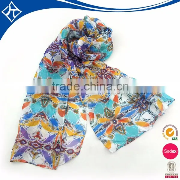 Custom 100% Silk Scarf Flower Wholesale India