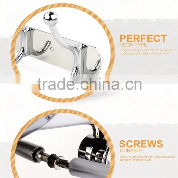 Wesda Zinc Alloy Bathroom Accessories Decorative Stainless Steel Coat Hook for Towel 831 photo-6
