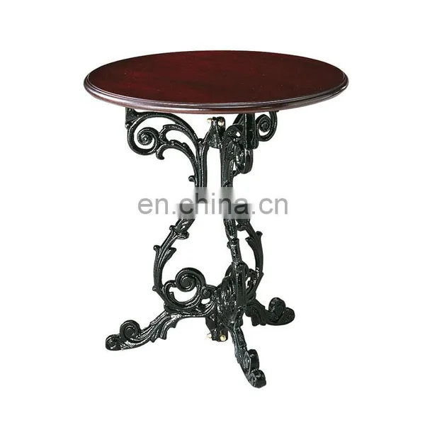 Antique Black Cast Iron Bar Table Base and Leg