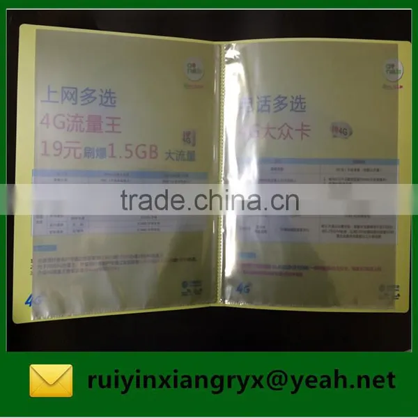 PP Expanding Wallet Type Custom Printing Clear Plastic Display Book photo-4
