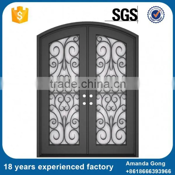 Top Sale High Quality Arched Luxury Double Entry Doors photo-5