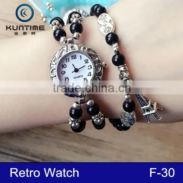 Wholesale Vintage Ladies Watch Pendant Retro Colorful Relojes for Women photo-6