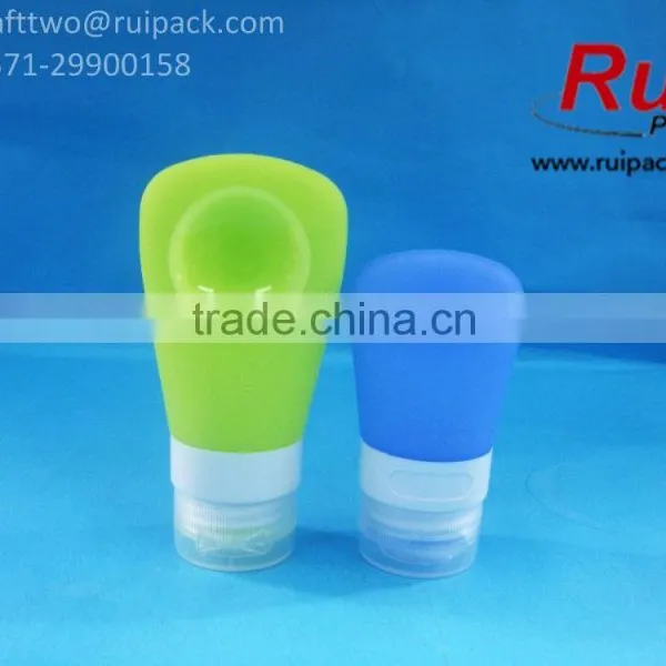 38ml 60ml Silicone Bottles With Sucker for Hand Soap/shampoo, Reuse Silicone Travel Bottles photo-2