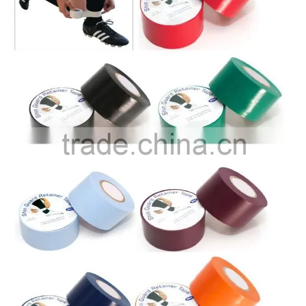 10pcs Color Football Shin Guard Retainer Tape 38mm