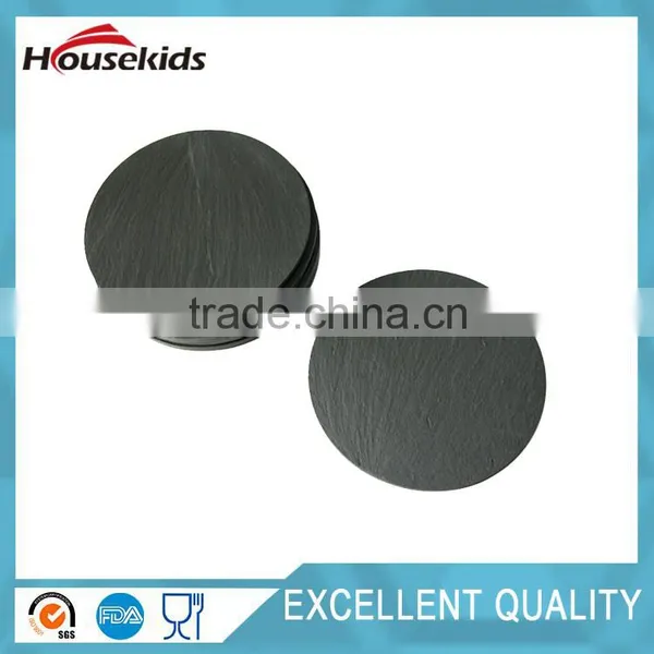 Round Natural Slate Coaster Sets ,slate Placemat Sets