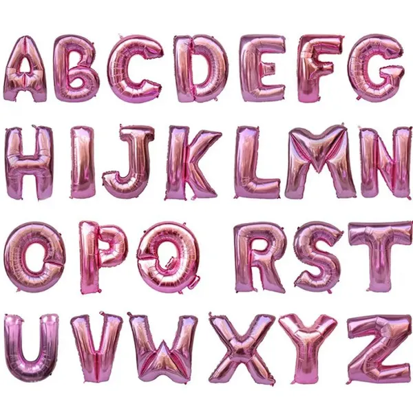 16Inch Letter Balloons Foil Mylar Ballon Alphabet T (A-Z) for Wedding Birthday Bridal Shower Anniversary Celebration photo-4