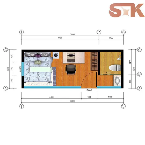 SXKON 20FT Apple Cabin photo-2