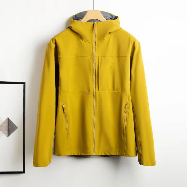 Customized Logo Windbreaker With Double-layer Warm Lining, Breathable and Waterproof Autumn and Winter Raincoat Coating, Windproof S-2XL