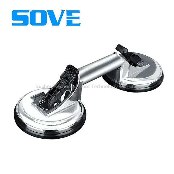 Pneumatic Three-Jaw Parts Kit with 3 Claw Glass and Rubber Industrial Pneumatics Heavy Duty Suction Cup for glass industry, Tile Window Door