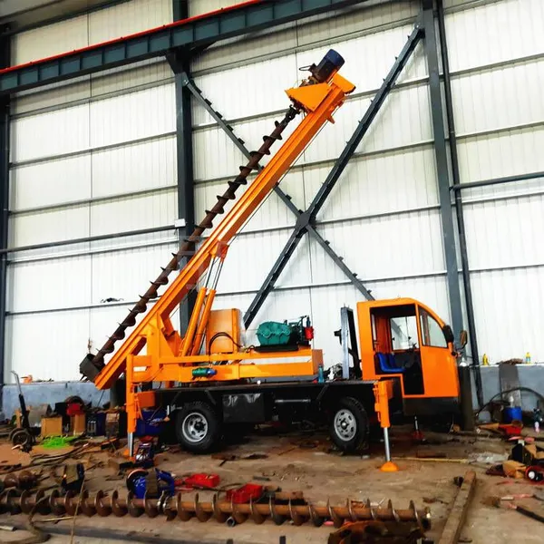 Supply of Vehicle-mounted Foundation Pile Drivers, Auger Bit Pile Foundations, and Fast Piling Pile Drivers for Residential Building Foundations photo-2