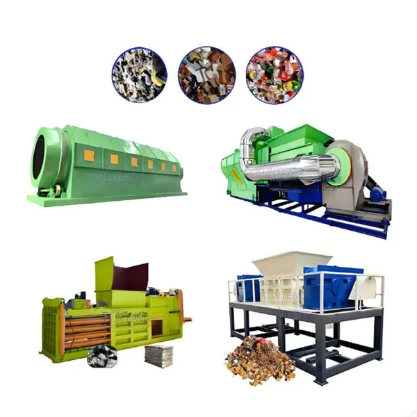 Automatic Garbage Classification Separation System, Mixed Household Waste Sorting Crushing Packaging Production Line
