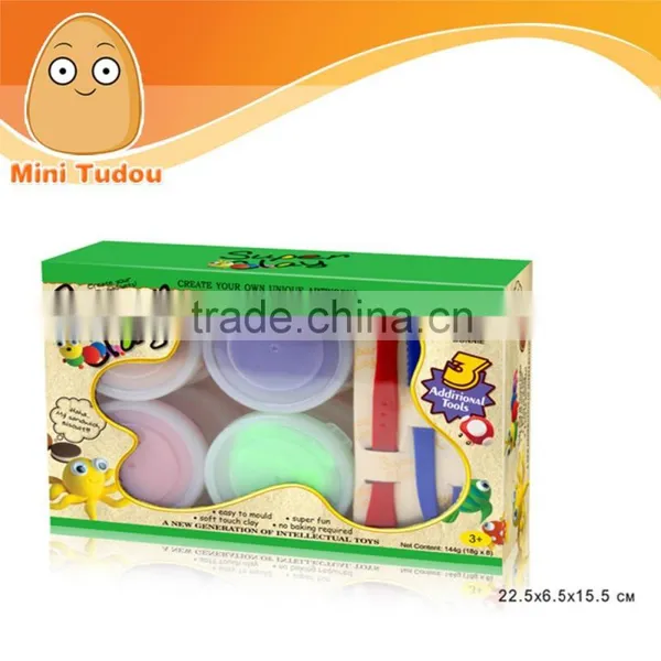 DIY Super Clay New Item Modeling Clay Color Mud Canned Gift Box Packaging NO.3301B photo-2