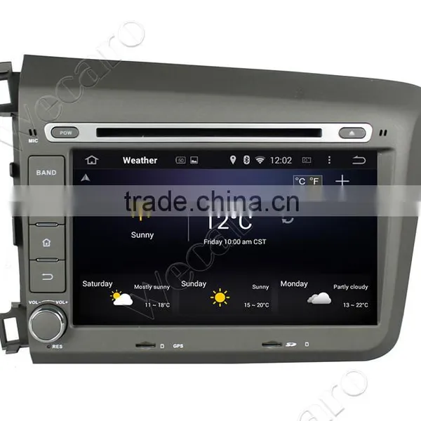 Wecaro Android 4.4.4 Car Dvd Player High Quality 8 for Honda Civic Navigation System OBD2 Playstore 2012 2013 photo-5