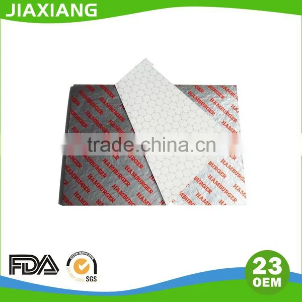 Take Away Food Package Aluminium Foil Lamianted Wrapping Paper