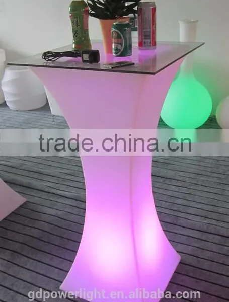 PE Plastic Bar Table With LED Light & Remote Control YXF-4511 photo-3