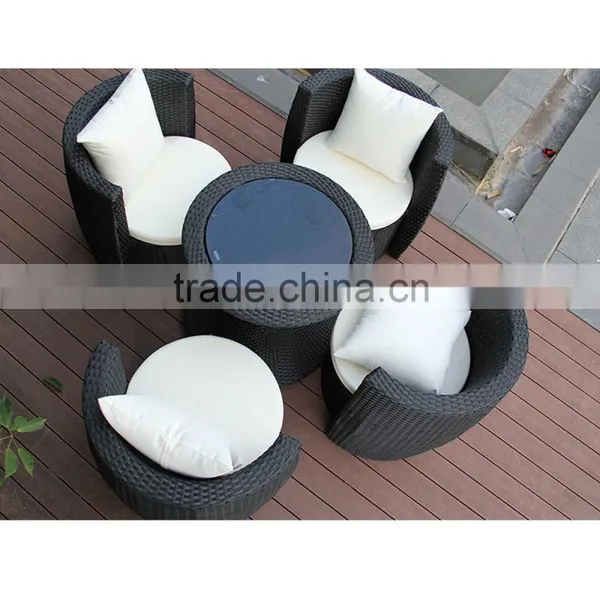Rattan Patio Table And Chair Set Picnic Cane Dining Table Rattan Outdoor Wicker Chair Set photo-4