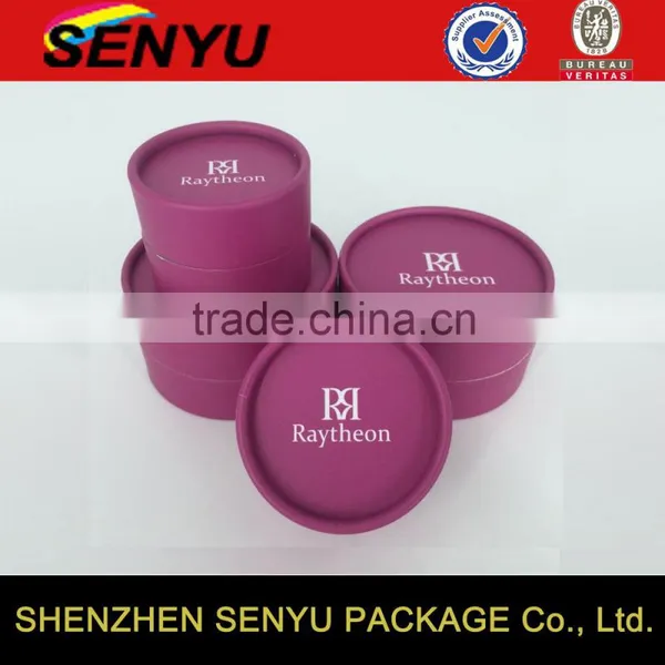 Top Quality Cardboard Custom Logo Paper Cylinder Round Box for Jewelry photo-2