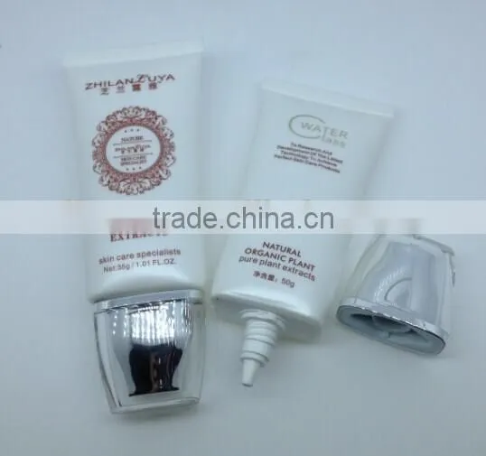 New Premium Plastic Tube Cosmetic Packaging With Square Acrylic Cap photo-2