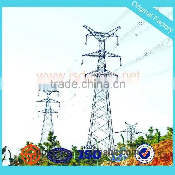 Electrical Steel Transmission Line Poles Power Transmission Tower