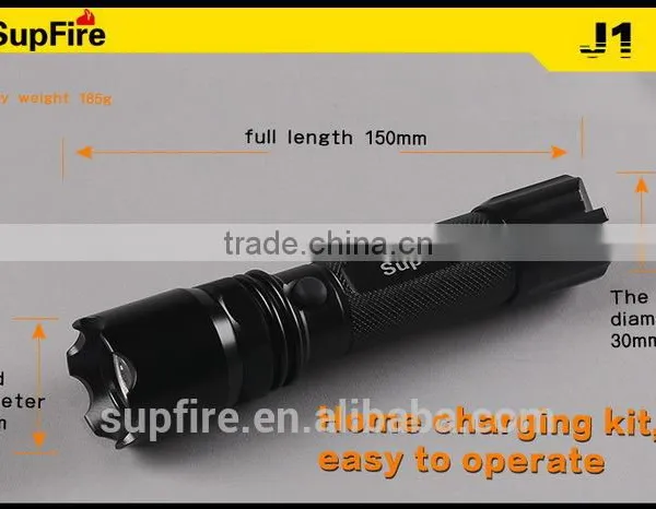 Supfire J1 Mini Size High Power Direct Charge Led Torch photo-3