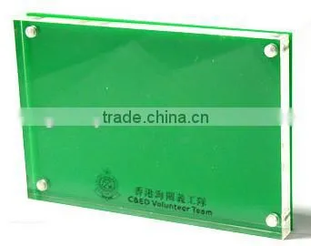 Plexi Glass Acrylic Block Photo Frame photo-5