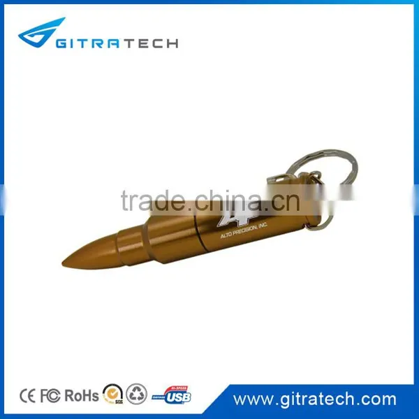 32GB Bullet Metal USB Flash Drive Promotional Metal USB Flash Memory Metal Keychain USB Flash Drive photo-2