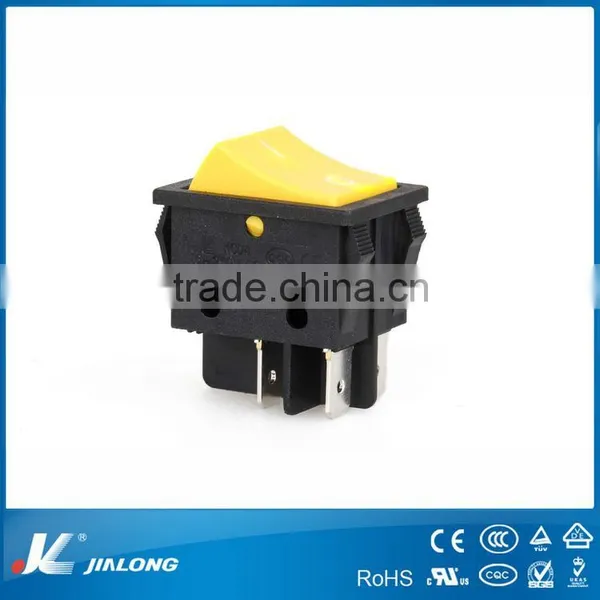 UL VDE CE 16A Customized Color DPST Rocker Switch KCD4-202EC