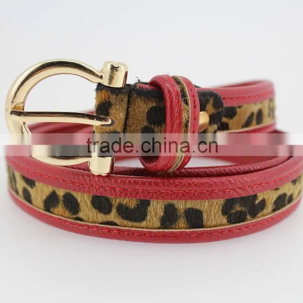 NEW Casual PU Belt for Fashion Dress With PU Faux Fur Leather China Factory Wasit Belt for Lady photo-3